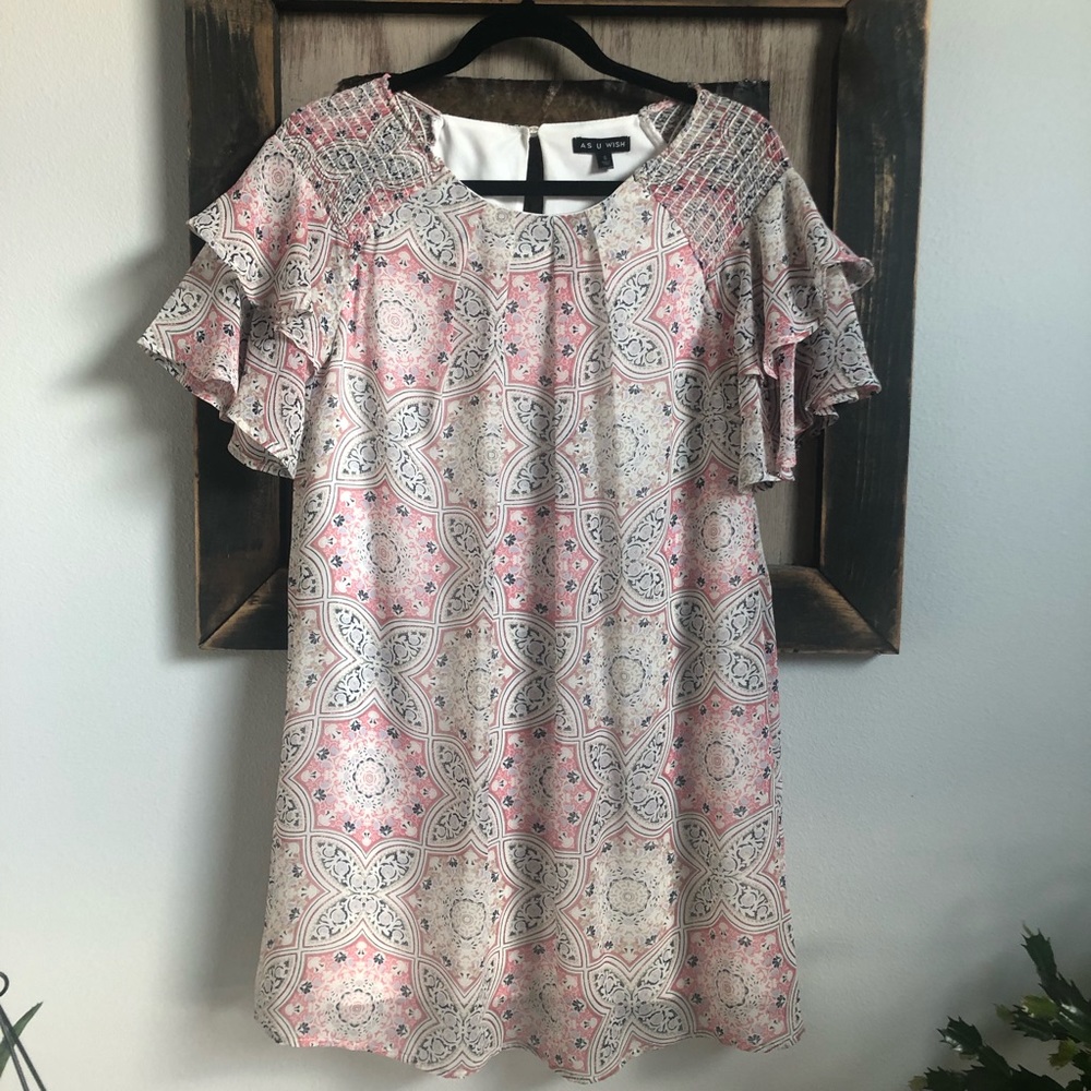 Paisley shift dress